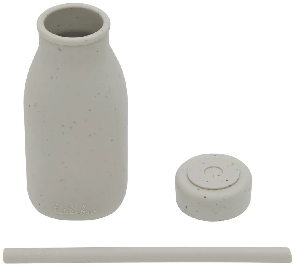 Fľaša so slamkou Platinum Silicone Sand