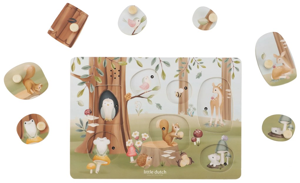 Vkladacie puzzle so zvukom Forest Friends