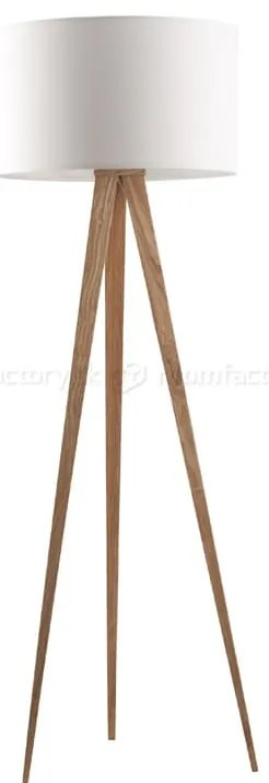 Zuiver Tripod Wood stojace lampy - Biela