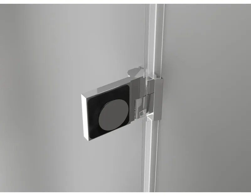 Mexen Lunar-B L, sklápací sprchový kút ľavý 100 x 90 cm, 8mm číre sklo, chrómový profil, 832L-100-090-01-00-L