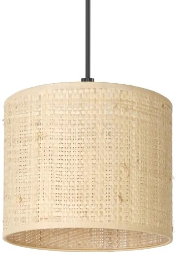 Luster na lanku RATTAN 1xE27/60W/230V pr. 18 cm ratan