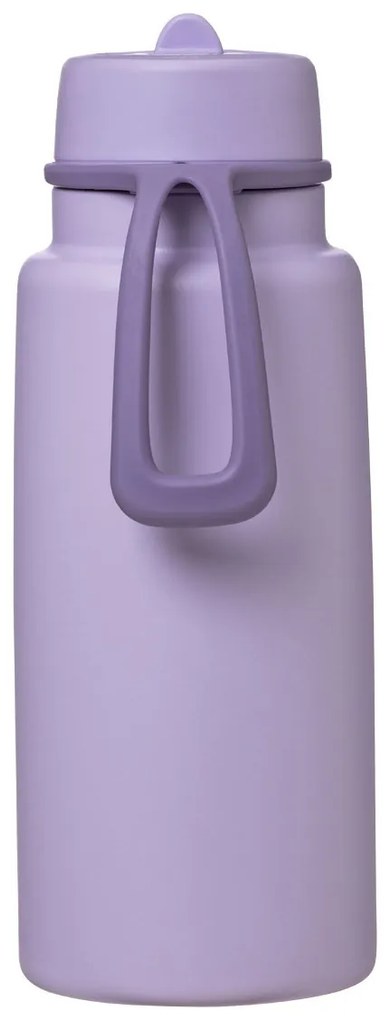 Antikorová termofľaša so slamkou 1 l - fialová