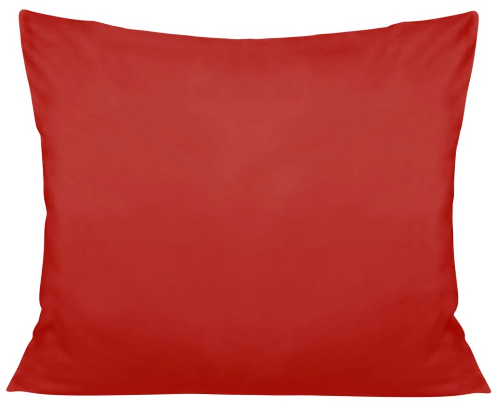 SATÉNOVÁ OBLIEČKA NA VANKÚŠ 50X80 CM ČERVENÁ