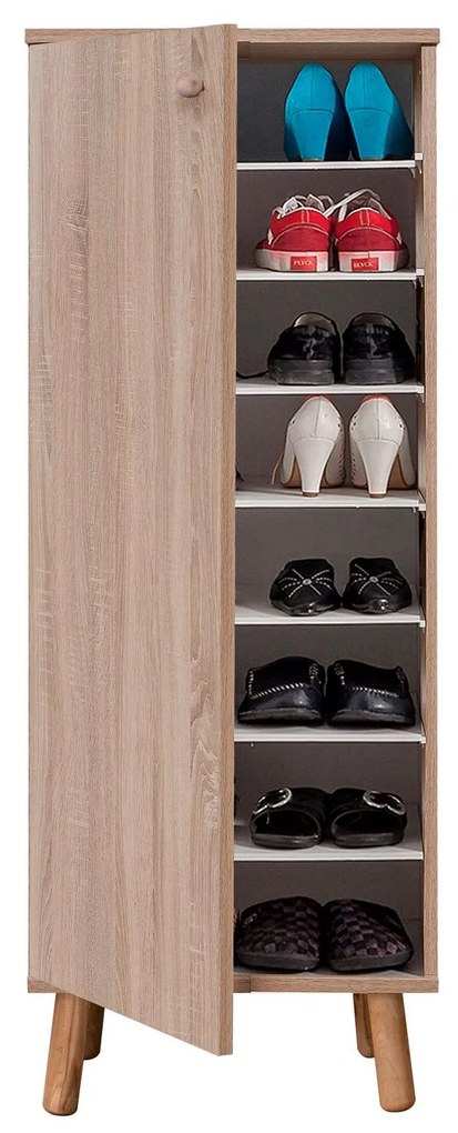 Predsieňová zostava Beside 1 (dub sonoma + kameň). Akcia -18%. Vlastná spoľahlivá doprava až k Vám domov. 1093981