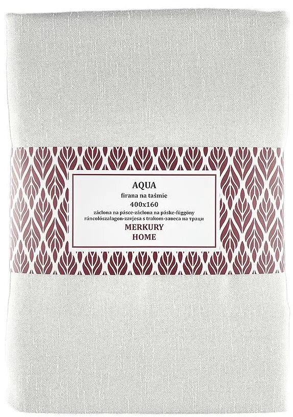 Záclona na páske AQUA polyester cru 400x160 Merkury Home