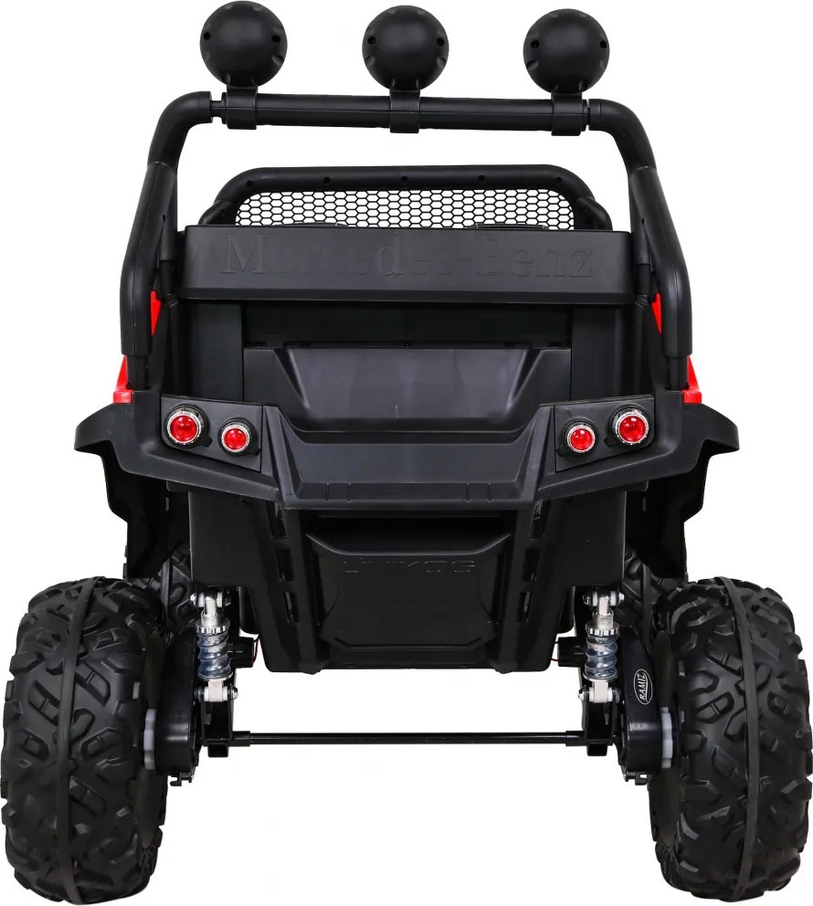 Ramiz Mercedes Benz Unimog pre deti Off-road Červená + pohon 4x4 + diaľkové ovládanie