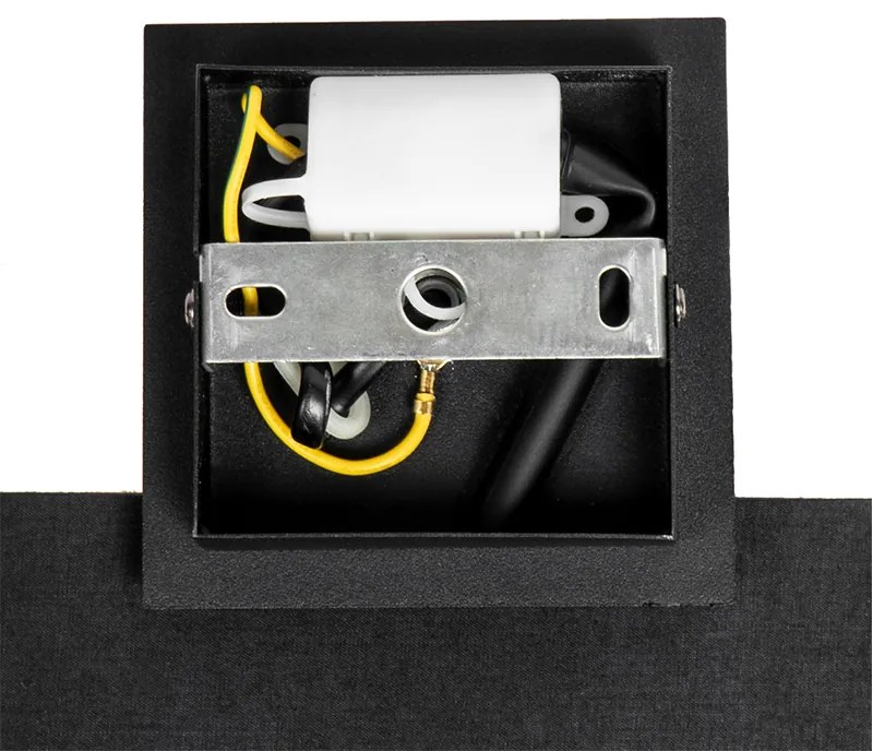 Moderná nástenná lampa čierna so zlatom - VT 1