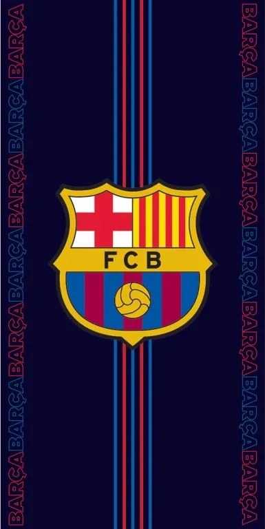 TipTrade Bavlnená froté osuška 70x140 cm - Barcelona Racing