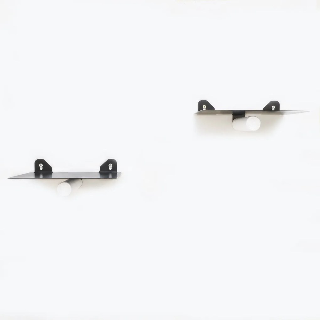 Sada nástenných políc Wrosa XLII 2 ks čierna/biela