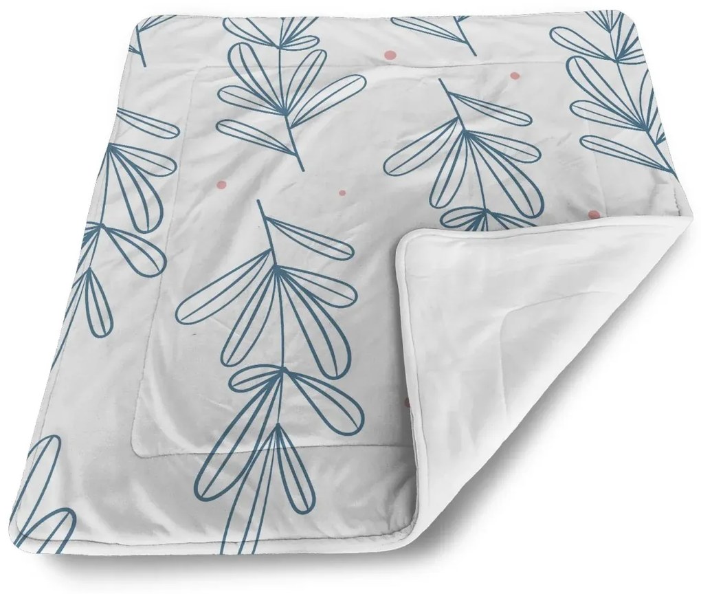 Sablio Deka pre bábätko Modré lístky - 80x100 cm