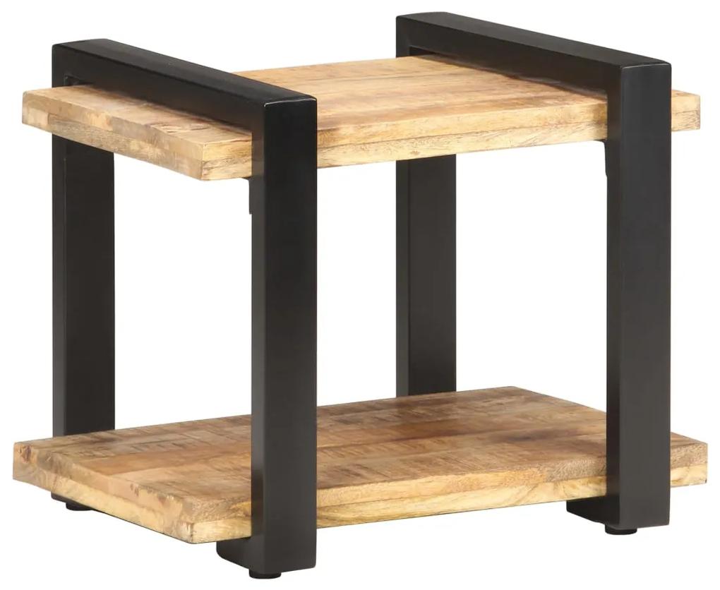 Nočný stolík 50x40x40 cm surové mangovníkové drevo