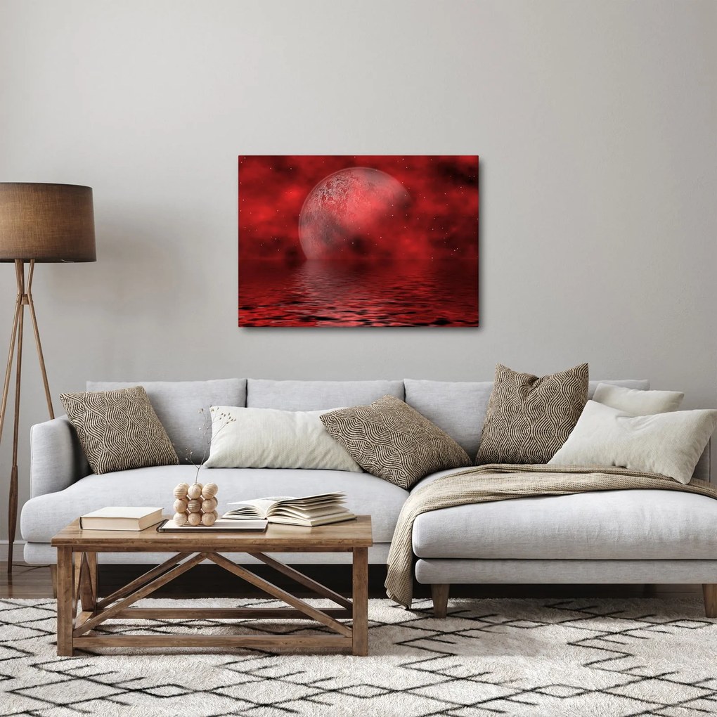 Obraz - Mesiac na hladine (70x50 cm)