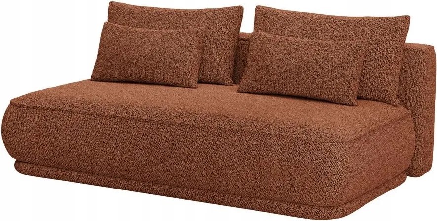 Pohovka trojsedačka Lesanna (medená čierna)