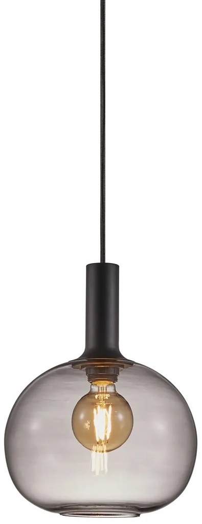Nordlux Závesný luster z dymového skla Alton pre žiarovku E27 ø25cm 47313047