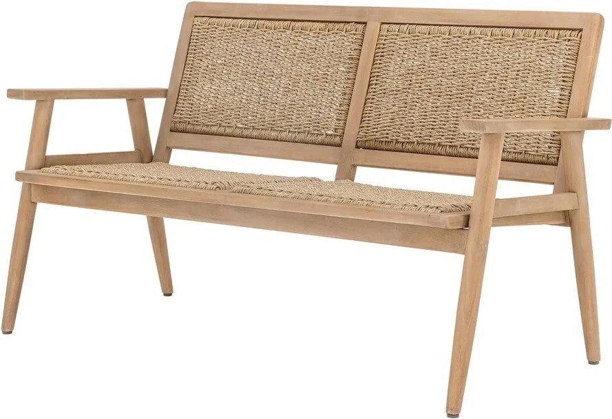 Záhradná pohovka z masívneho dreva v prírodnej farbe Sorrento – Bloomingville