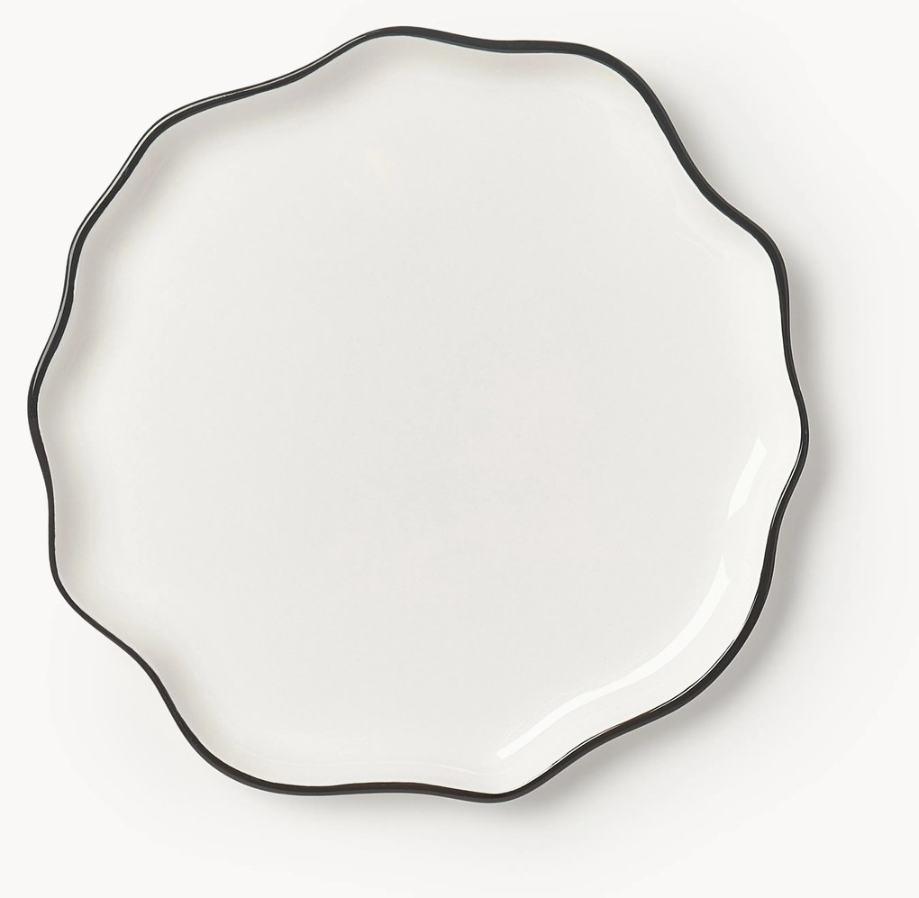 Porcelánový servírovací tanier's vlnitým okrajom Bia