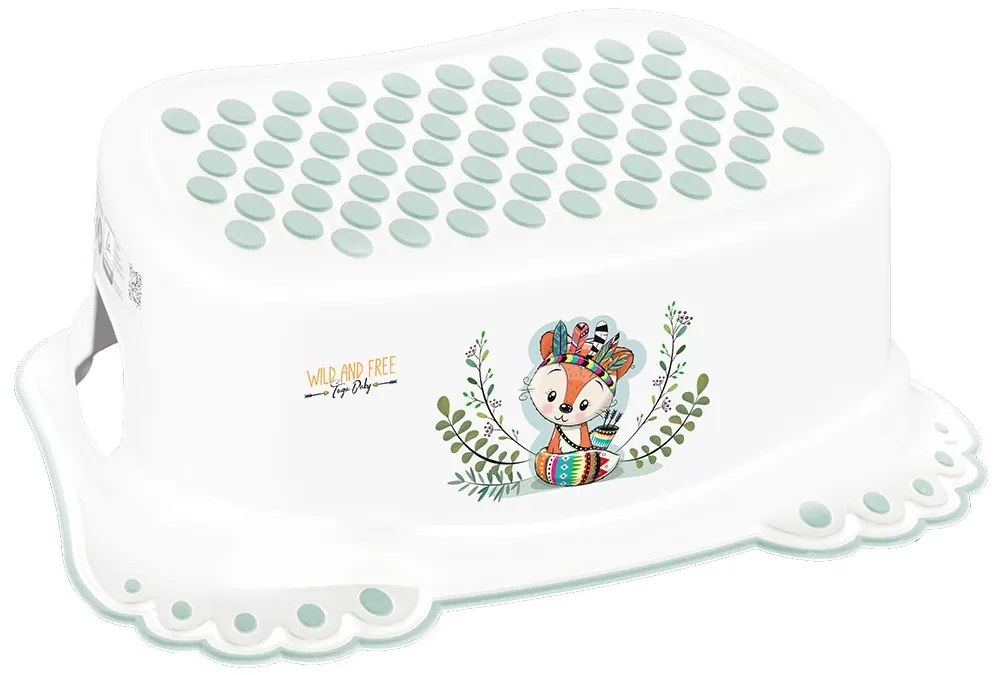 Detské protišmykové stúpadlo do kúpeľne Wild & Free líška biele
