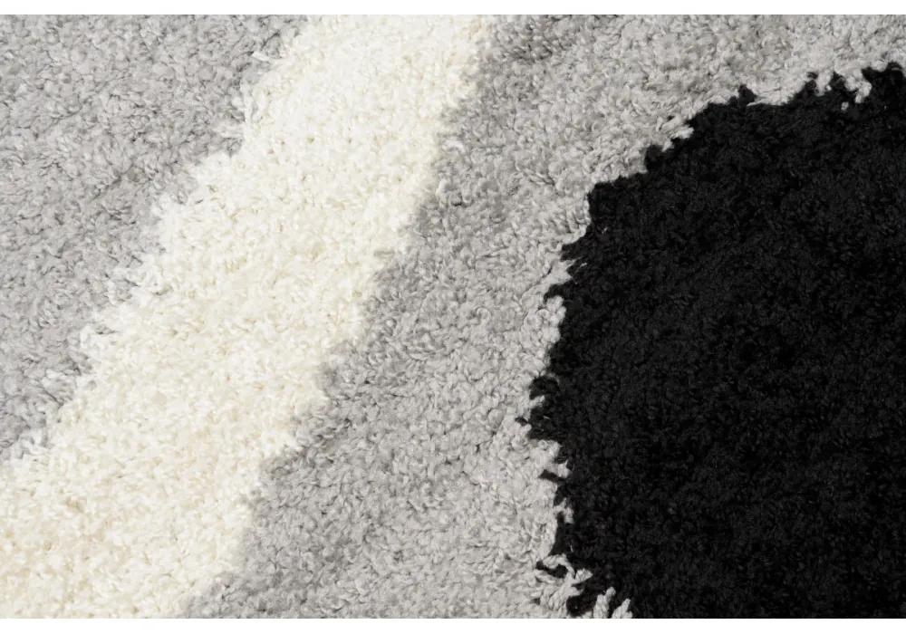 Kusový koberec shaggy Poza šedý 140x200cm