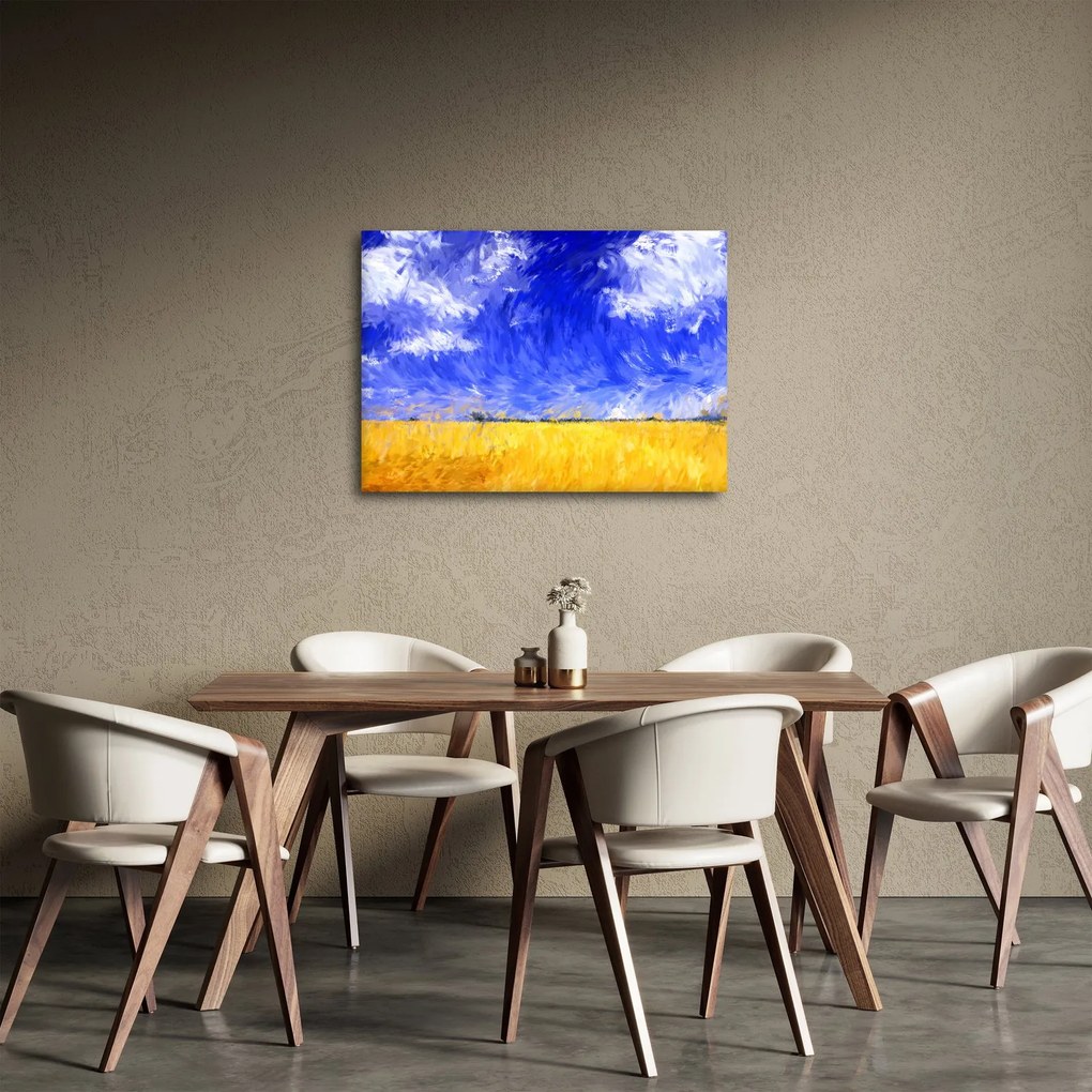 Obraz - Olejomaľba, Zlaté pole (70x50 cm)
