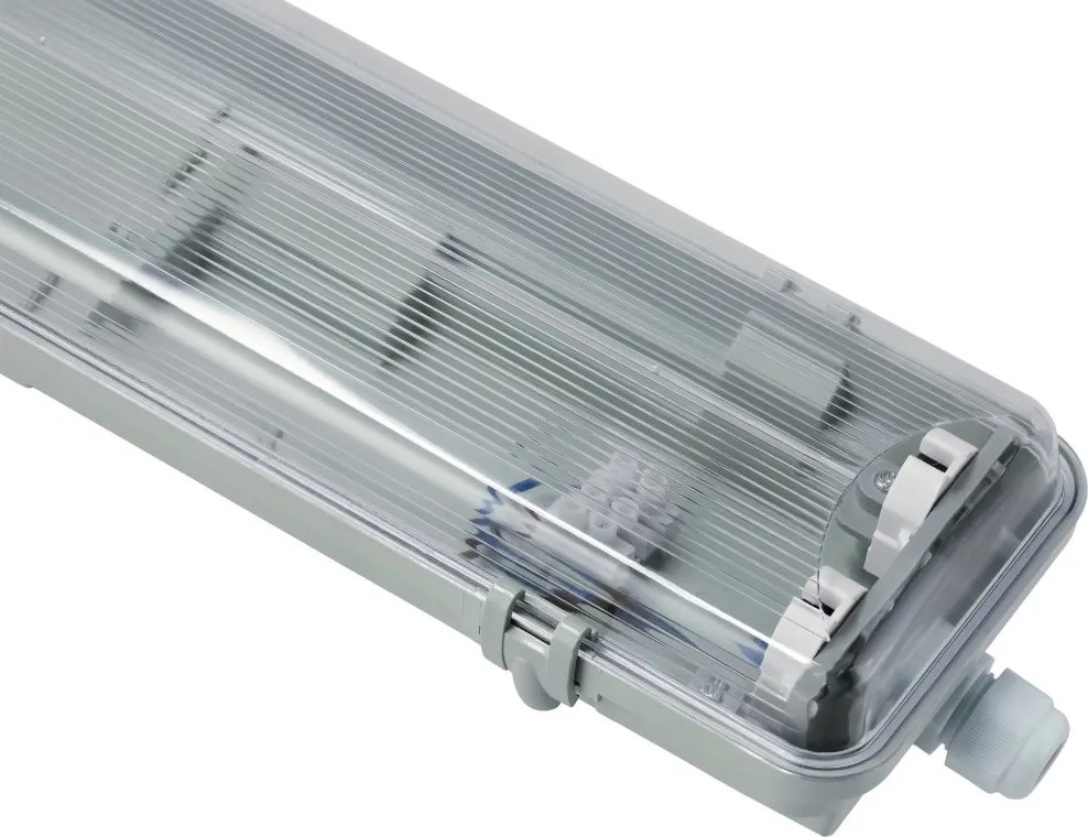 SADA 4 x hermetických LED lámp 120 cm do dielní so žiarivkami