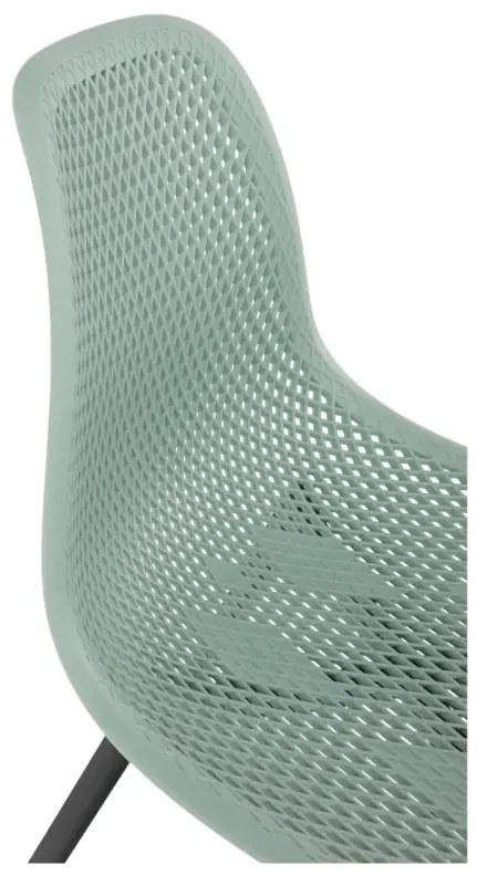 Jedálenská stolička, zelená/čierna, TEGRA TYP 2