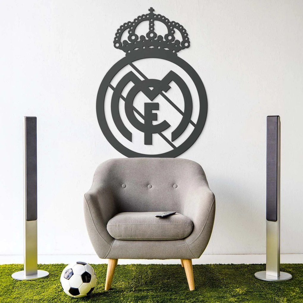 DUBLEZ | Drevená dekorácia na stenu - FC Real Madrid | Obraz