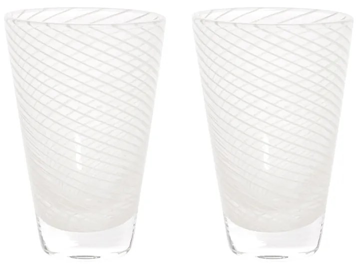 OYOY Pohár Yuka Swirl Glass Clear 250 ml – set 2 ks