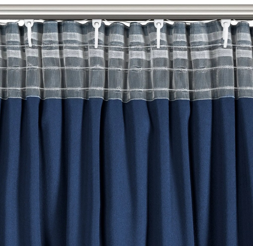 ZATEMŇOVACÍ ZÁVES NA PÁSKE CARLI 140X250 CM TMAVOMODRÁ