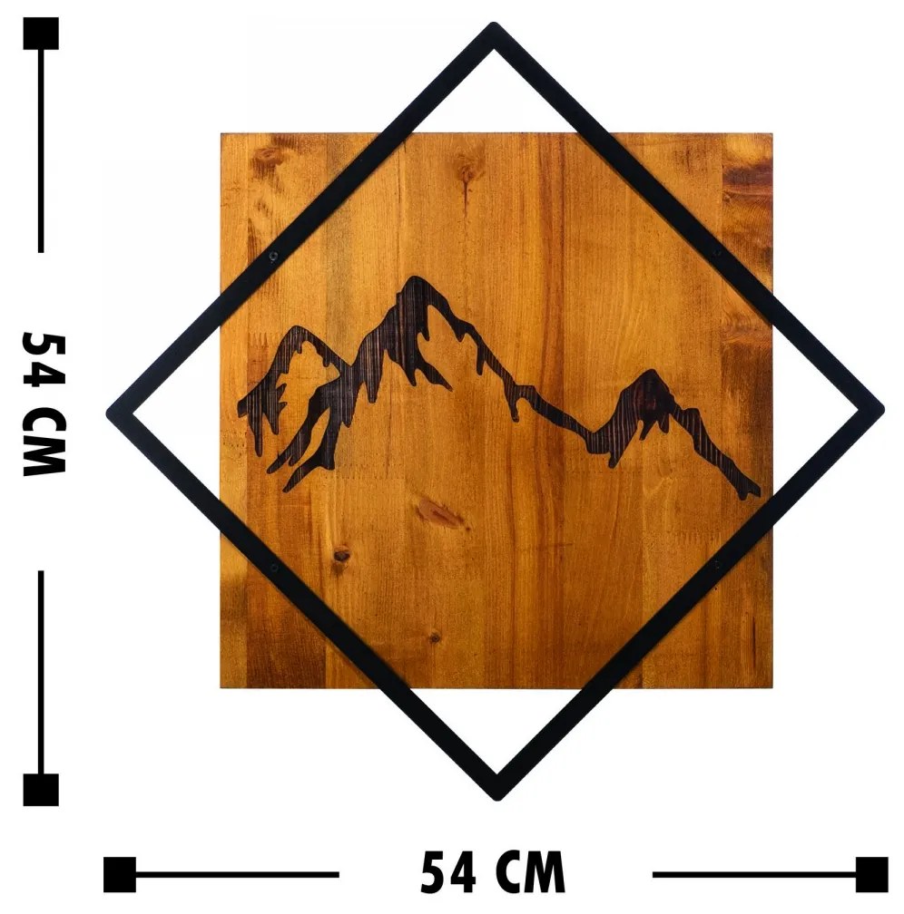 Nástenná dekorácia Agac hory I orech/čierna