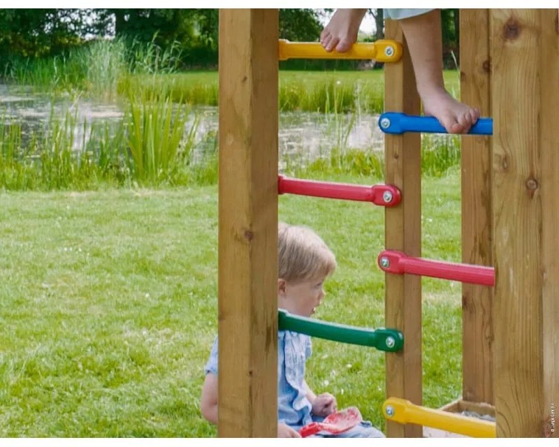 Ihrisko Jungle Palace so šmykľavkou a modulom 2-Swing Frame 2.0