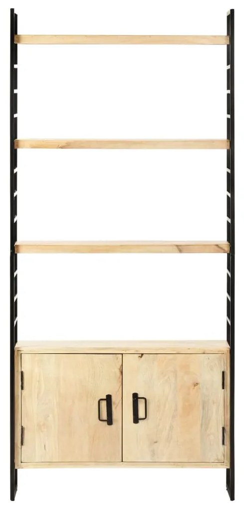 vidaXL 4-poschodová knižnica 80x30x180 cm mangovníkový masív