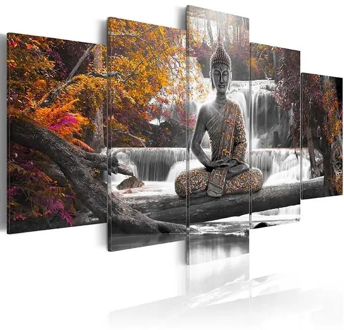 Obraz - Autumn Buddha Veľkosť: 100x50, Verzia: Premium Print