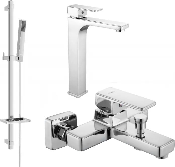 Mexen Cetus DQ77 vaňová súprava, chrómová - 744313DQ77-00