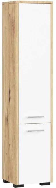 Kúpeľňová skrinka FIN 30 2D dub artisan / biela