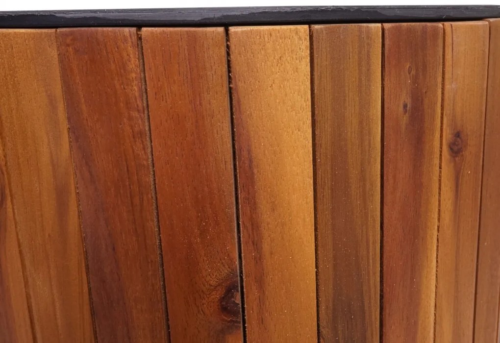 Kvetináč HWC-L24, 50x34cm, akáciové drevo - hnedá