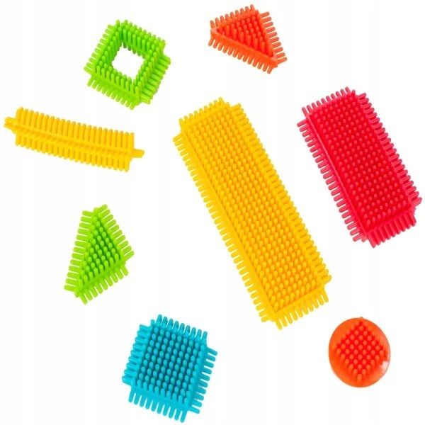 Bloky Ježci stavebné doštičky 140 prvkov v kartóne