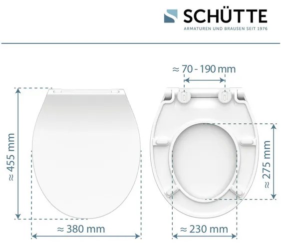 Schütte WC doska Slim (biela) (100285013)