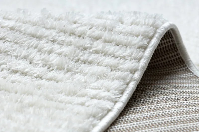 Dywany Łuszczów, Kusový koberec Mode 00052 geometric cream, 120x170, biela, chodba / predsieň