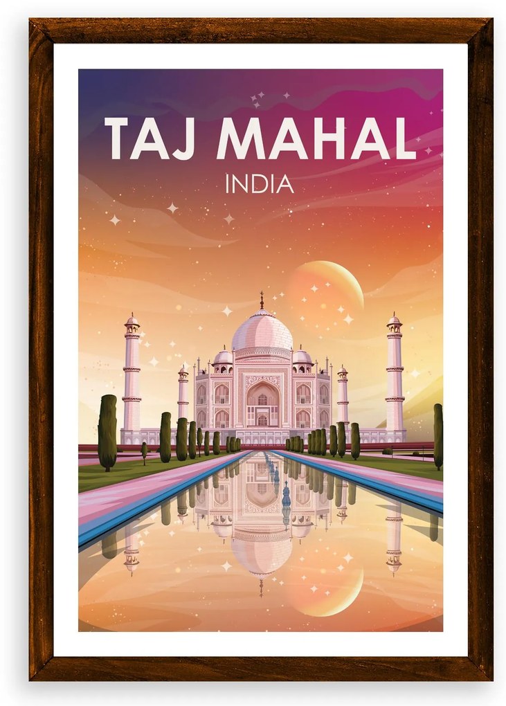 Poster Taj Mahal - Poster 50x70cm bez rámu (44,9€)