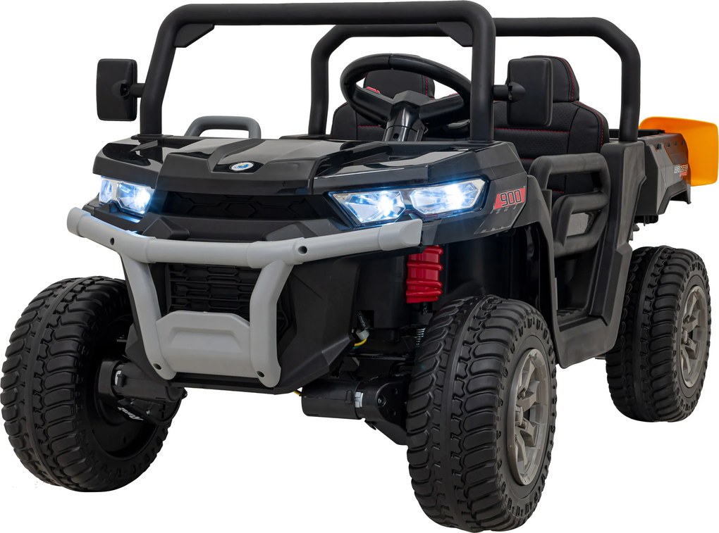 Ramiz Detské auto Pick-Up Speed 900 čierne + pohon 4x4 + pohyblivá korba