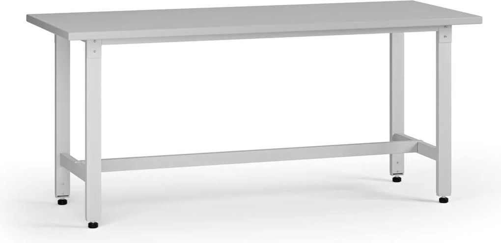 Výškovo nastaviteľný dielenský stôl G5, 1800 x 750 x 800-1000 mm