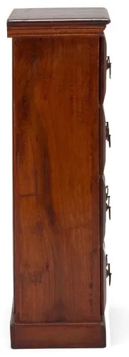 furniture-nabytek.cz - Masivní komoda lékárníka Texas z akácie, lakovaná, hnědá