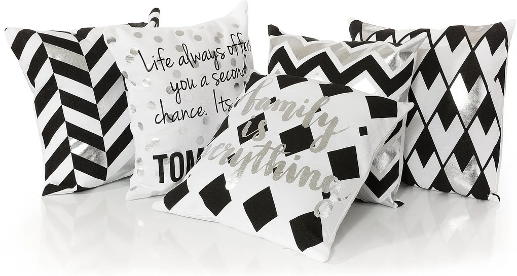 DEKORAČNÁ OBLIEČKA NA VANKÚŠ ENOLA 38X38 CM VZOROVANÁ