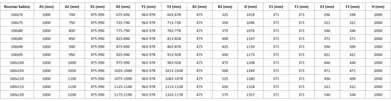 Mexen Mist-F Duo, skladací sprchový kút 100 x 120 cm, číre sklo, zlatý lesklý profil, 8A6-100L-120P-50-00