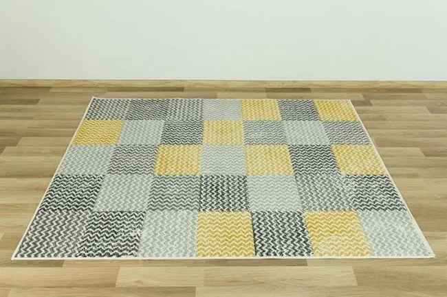 Koberec Luna 503568/89935 Patchwork žltý
