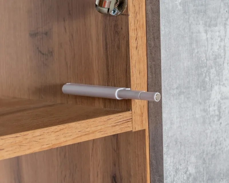 Kuchynská linka Nela II -  180/240, dub wotan / metropolis