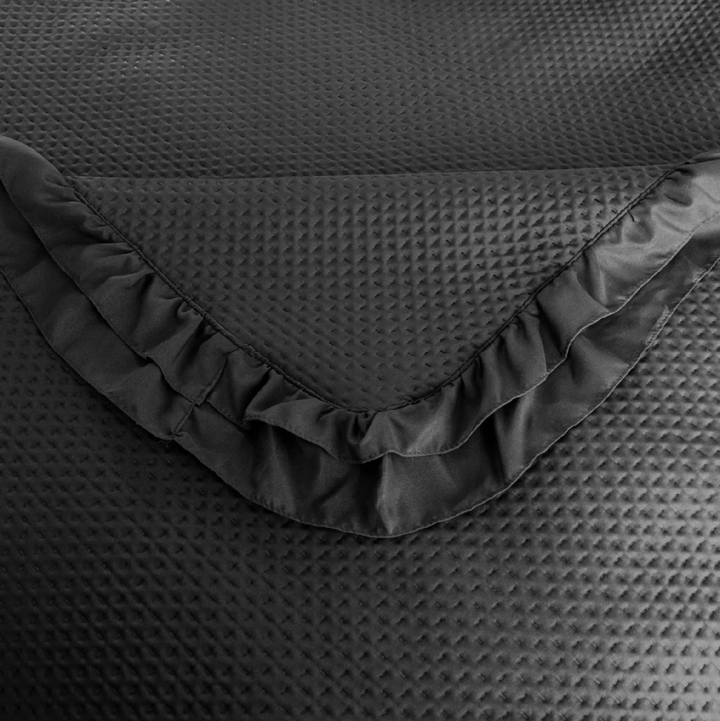 Prehoz na posteľ MONTEGO, čierny Rozmer: 170 x 210 cm