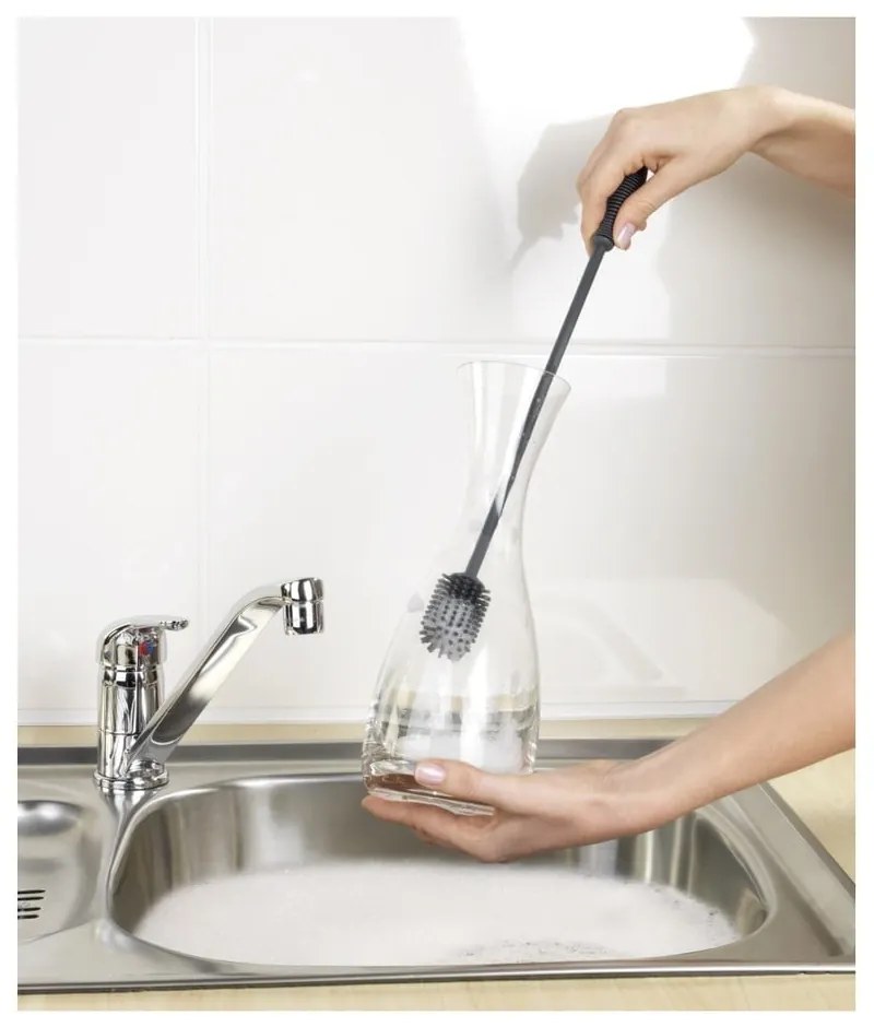 Silikónová kefa na umývanie Wenko Brush, dĺžka 38 cm