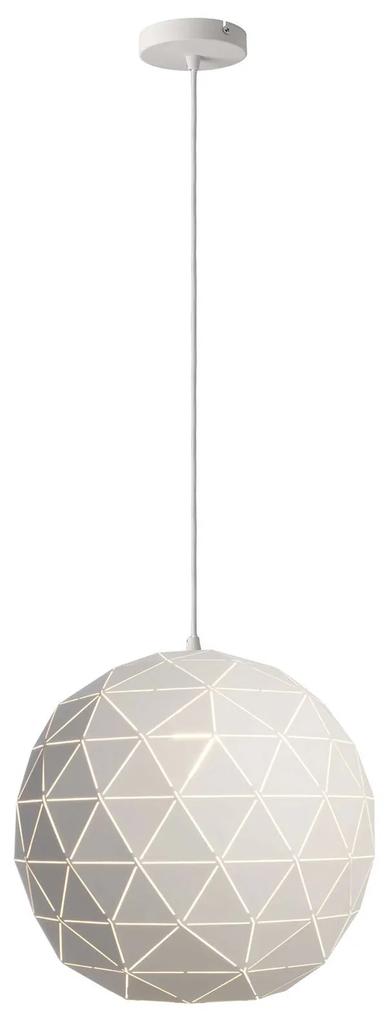 Závesná lampa Asterope, Ø 50cm okrúhla, biela