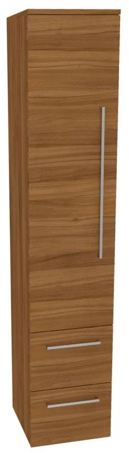 Mereo Bino, kúpeľňová skrinka vysoká 163 cm, ľavá, Multidecor, Orech Dijon prírodný, MER-CN697ODP1